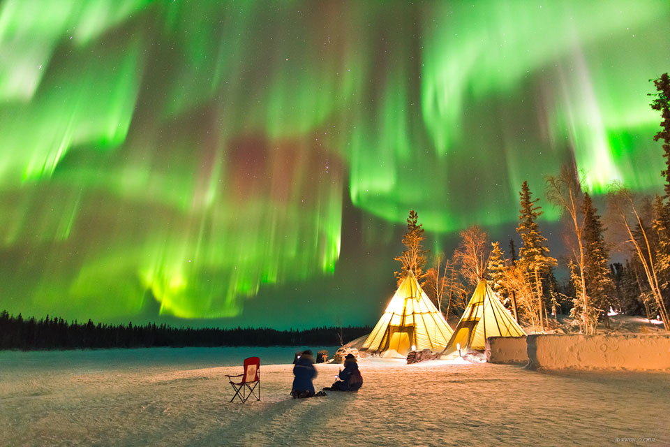Aurora Boreal vista desde el norte de Canadá.Foto:  Kwon, O Chul (TWAN)
