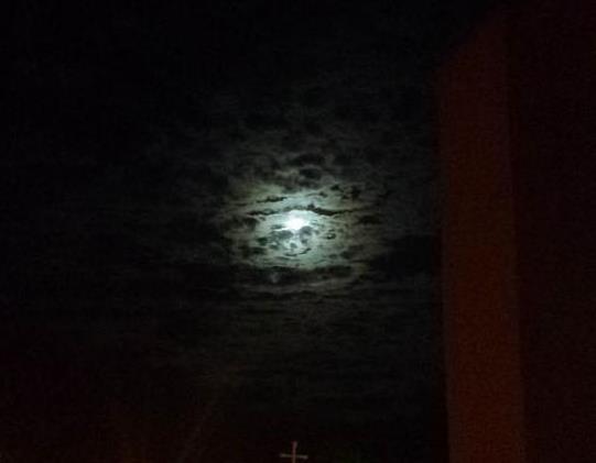 Superluna vista desde Ibagué, Foto: Mayra Tatiana