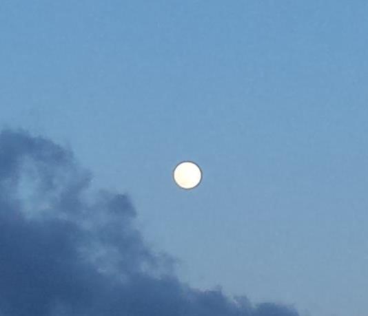 Superluna en Rionegro Antioquia, Foto: Aracely Muñoz Vía Twitter