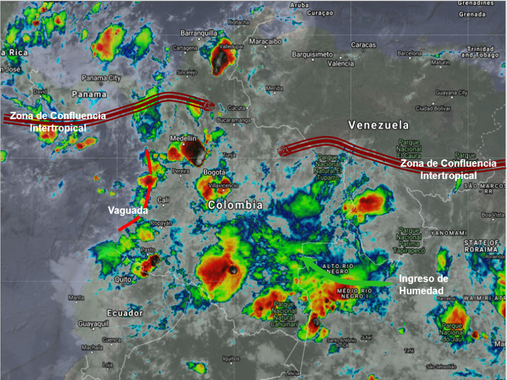 Pronóstico meteorológico para Colombia 09 de Noviembre de 2021. • Canal