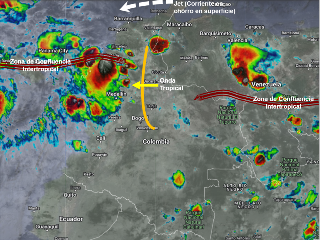 Pronóstico meteorológico para Colombia 22 de Julio de 2022. • Canal Clima